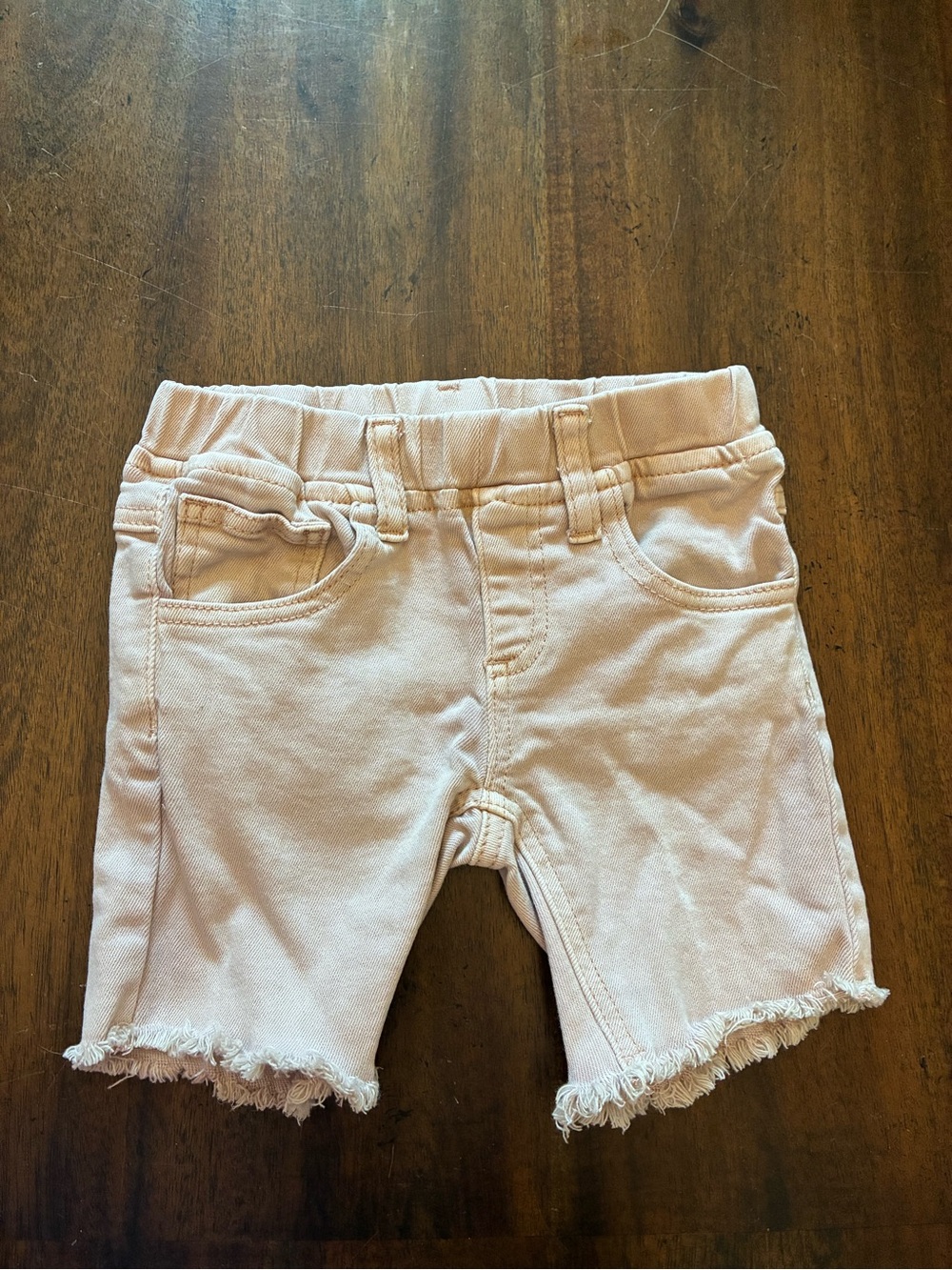 George Hats Shorts Kids Boys 4T-5T Denim Cutoff Beige